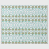 Blauwgroen Oranje inktvisjes van Robin's Egg Blue  Cadeaupapier (Vlak)