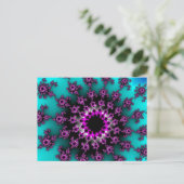 Blauwgroen-Oriental-ogen Briefkaart (Staand voorkant)