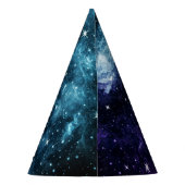 Blauwgroen Paarse galaxy Nebula Dream #1 Feesthoedjes (Achterkant)