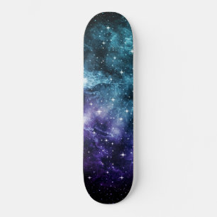 Blauwgroen Paarse galaxy Nebula Dream #1 Skateboard