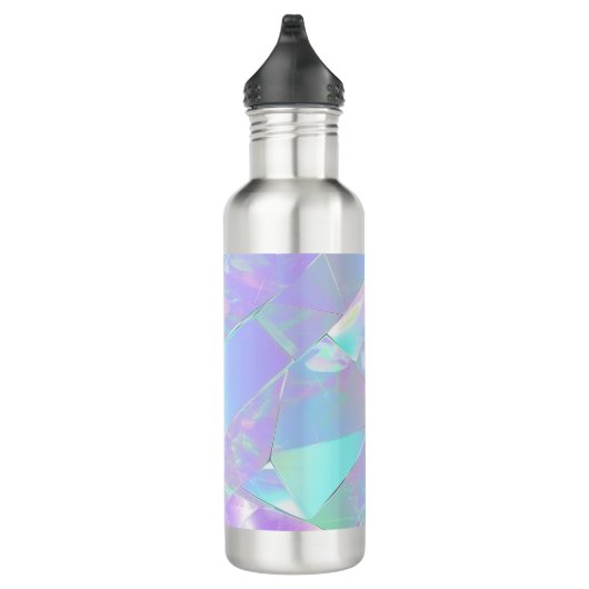 Blauwgroen & Paarse iriserend ontwerp Waterfles (Rechts)