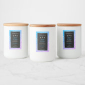 Blauwgroen Paarse zwarte Glitter-etiketten diamant Voedselcontainer Etiket (Flessen)