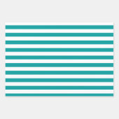 Blauwgroen Patterns Wrapping Paper Sheet Set (Voorkant)