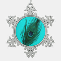 Blauwgroen Peacock-doether