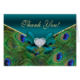 Blauwgroen Peacock - Hartelijk dank