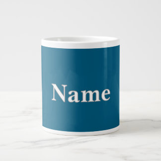 Blauwgroen personaliseren extra grote beker