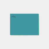 Blauwgroen persoonlijke opmerkingen post-it® notes (Voorkant)