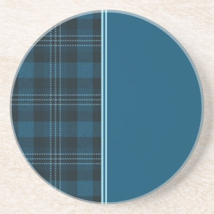 Blauwgroen Plaid Sandstone Onderzetter