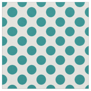 Blauwgroen Polka Dot Stof