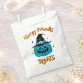 Blauwgroen pompoen allergie vriendelijke Halloween Bedankzakje (Geknipt)