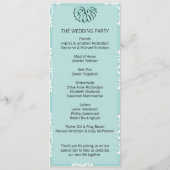 Blauwgroen programma Damask Wedding (Achterkant)