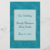 Blauwgroen programma Galaxy WEDDING (Voorkant)