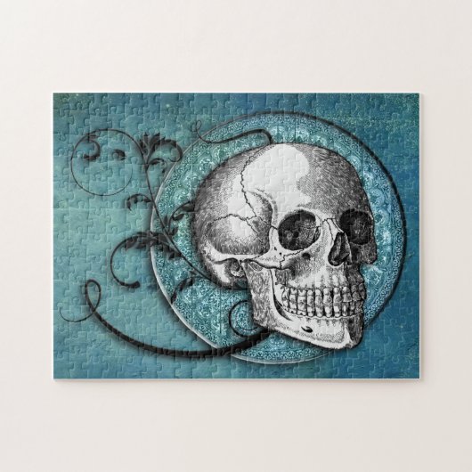 Blauwgroen puzzel (Horizontaal)