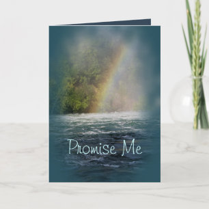 Blauwgroen Rainbow-aanpassen elke gelegenheid Kaart