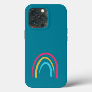 Blauwgroen regenboog iPhone 13 pro hoesje