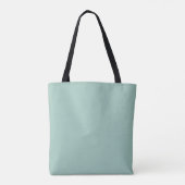 Blauwgroen Reisposter Geïnspireerde Canvas tas (Achterkant)