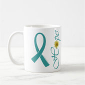 Blauwgroen Ribbon Hope Mok (Links)