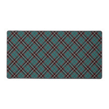 Blauwgroen Rood Plaid Bold Pattern  Tartan Gaming