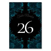 Blauwgroen Rozen Black Gothic Wedding