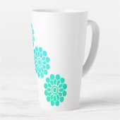 Blauwgroen rust latte mok (Rechterhoek)