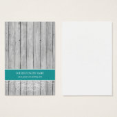 Blauwgroen Rustige Wood - aangepaste draagkaart Visitekaartje (Voorkant /achterkant)
