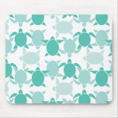 Blauwgroen schildpad muismat (Voorkant)