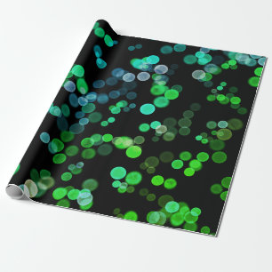 Blauwgroen Seagreen Abstract bellenpatroon Cadeaupapier