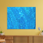 Blauwgroen Sequin Sparking 4-panelcanvas Canvas Afdruk (Insitu (Woonkamer))
