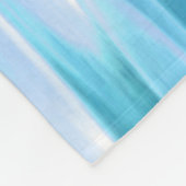 Blauwgroen shimmer fleece deken (Hoek)