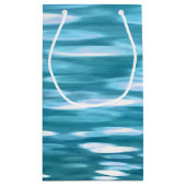 Blauwgroen shimmer klein cadeauzakje (Achterkant)