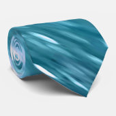 Blauwgroen shimmer stropdas (Opgerold)