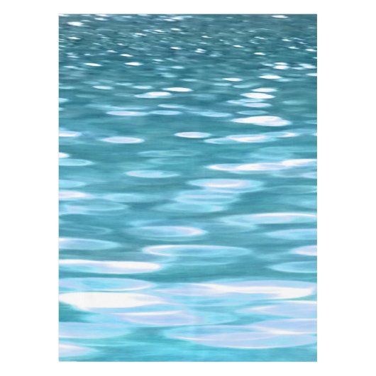 Blauwgroen shimmer tafelkleed (Voorkant)