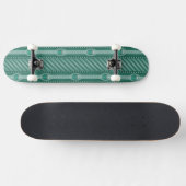 Blauwgroen sierpatroon skateboard (Horizontaal)