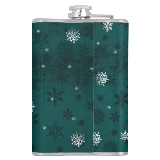 Blauwgroen sinterklaskolf heupfles (Achterkant)