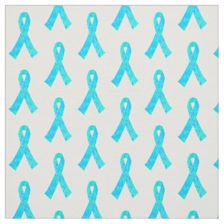 Blauwgroen Sky Blue Jigzaag Puzzle Pattern Stof
