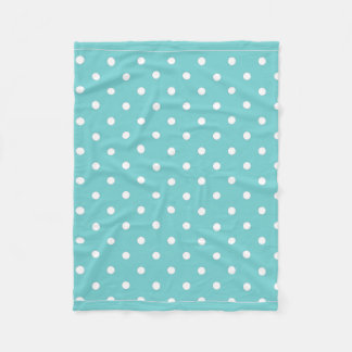 Blauwgroen Sky Polka Dot Fleece Blanket Deken