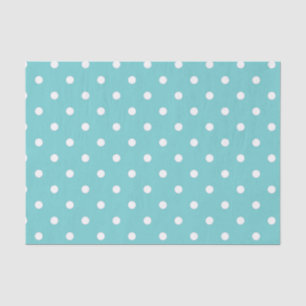 Blauwgroen Sky Polka Dot Tissue Paper Tissuepapier