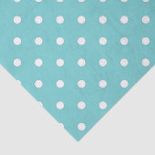 Blauwgroen Sky Polka Dot Tissue Paper Tissuepapier (Detail)