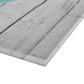 Blauwgroen  snijvlak van de schelp snijplank (Hoek)