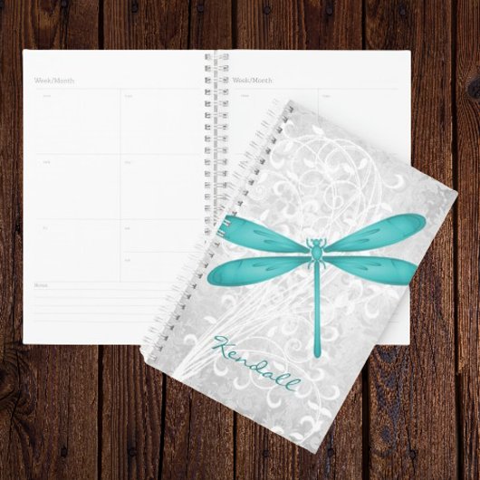 Blauwgroen speciale dragonfly-planner planner