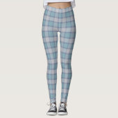 Blauwgroen speldenspel leggings (Voorkant)