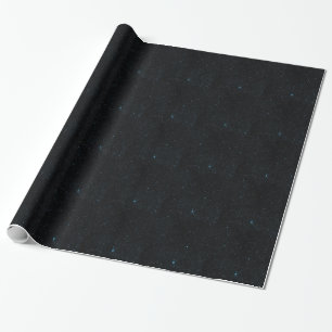 Blauwgroen sterren cadeaupapier