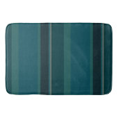 Blauwgroen stripes badmat (Voorkant)