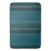 Blauwgroen stripes badmat (Voorkant Verticaal)