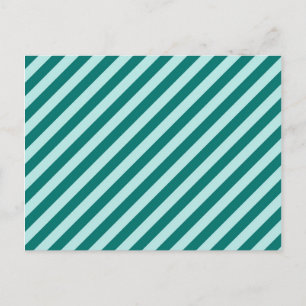 Blauwgroen Stripes Briefkaart