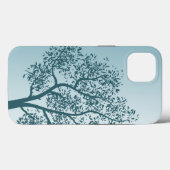 Blauwgroen structuur Case-Mate iPhone case (Achterkant (horizontaal))