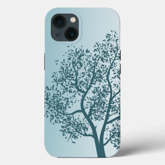 Blauwgroen structuur Case-Mate iPhone case (Achterkant)