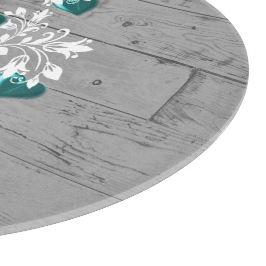 Blauwgroen structuur voor persoonlijk gebruik van snijplank (Hoek)