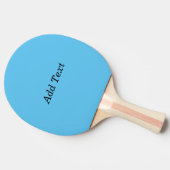 Blauwgroen Tekst toevoegen Aangepaste Sjabloon Tafeltennisbatje (Zijkant)