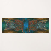 Blauwgroen terreur yogamat (Voorkant (horizontaal))